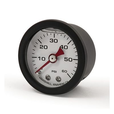 Oljetrycksmätare Marshall 0 60 PSI svart/vit