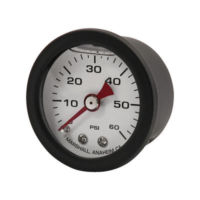 Oljetrycksmätare Marshall 0 60 PSI svart/vit