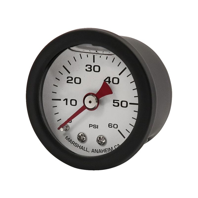 Oljetrycksmätare Marshall 0 60 PSI svart/vit