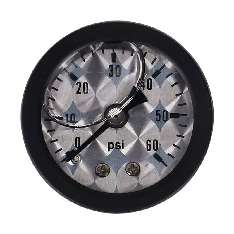 Oljetrycksmätare Marshall 0 60 PSI svart