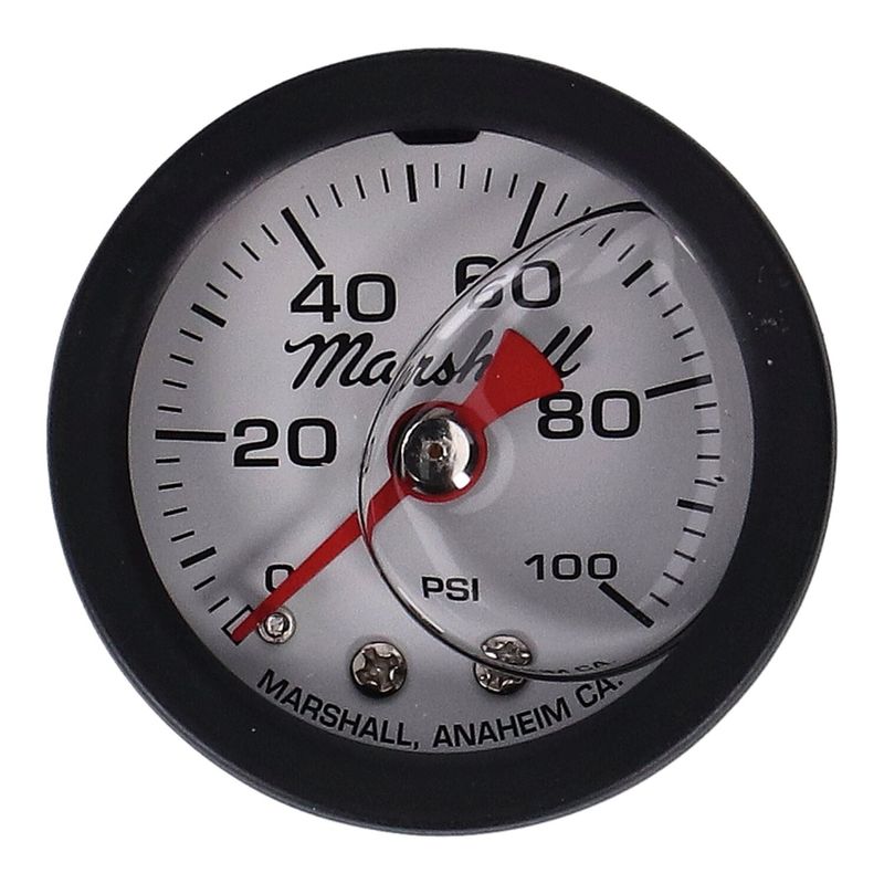 Oljetrycksmätare Marshall 0 100 PSI svart/vit