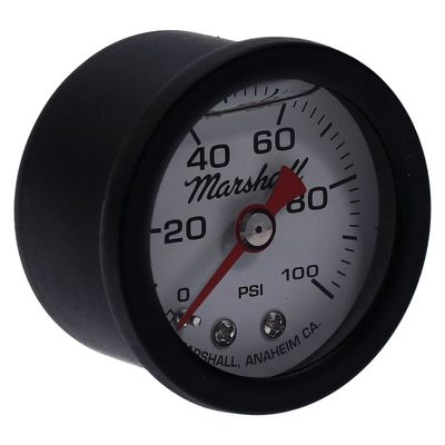 Oljetrycksmätare Marshall 0 100 PSI svart/vit