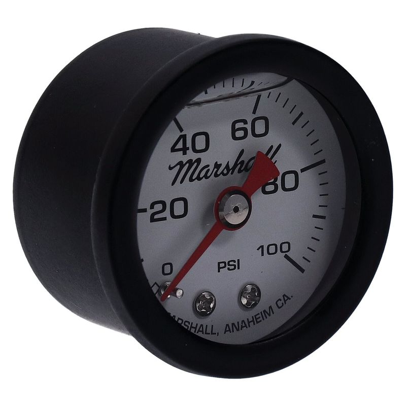 Oljetrycksmätare Marshall 0 100 PSI svart/vit