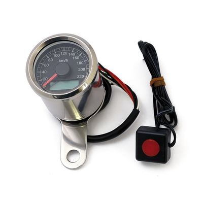 Hastighetsmätare MCS Stoker 48mm svart Compatible with stock 96-03 H-D