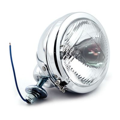 Extraljus FL-stil MCS 4-1/2" krom räfflat glas 12 V 70-0310 E-märkt