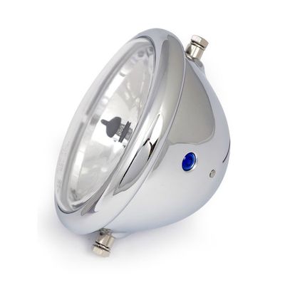Strålkastare MCS Bates H4 5-3/4" krom