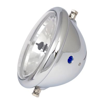 Strålkastare MCS Bates H4 5-3/4" krom