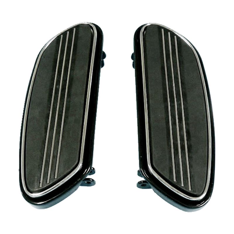 Fotplattor MCS Runway svart FL Softail 86-17