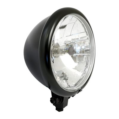 Strålkastare MCS Bates H4 5-3/4" universal svart