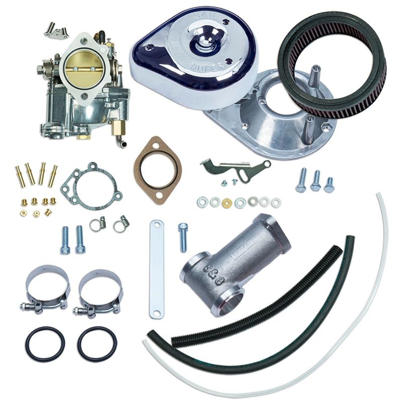 Förgasare S&S E Panhead with o-ring heads 55-65