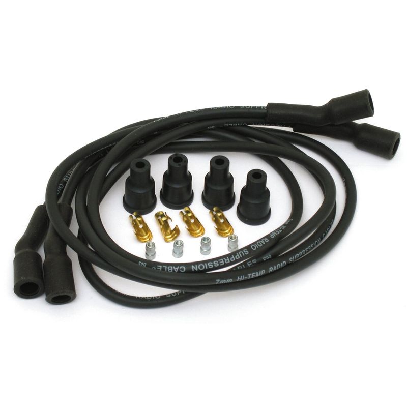 Kabel tändstift Dynatek 7mm svart universal