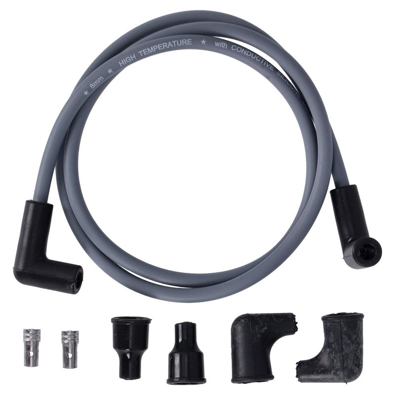 Kabel tändstift Dynatek 90 8mm grå universal