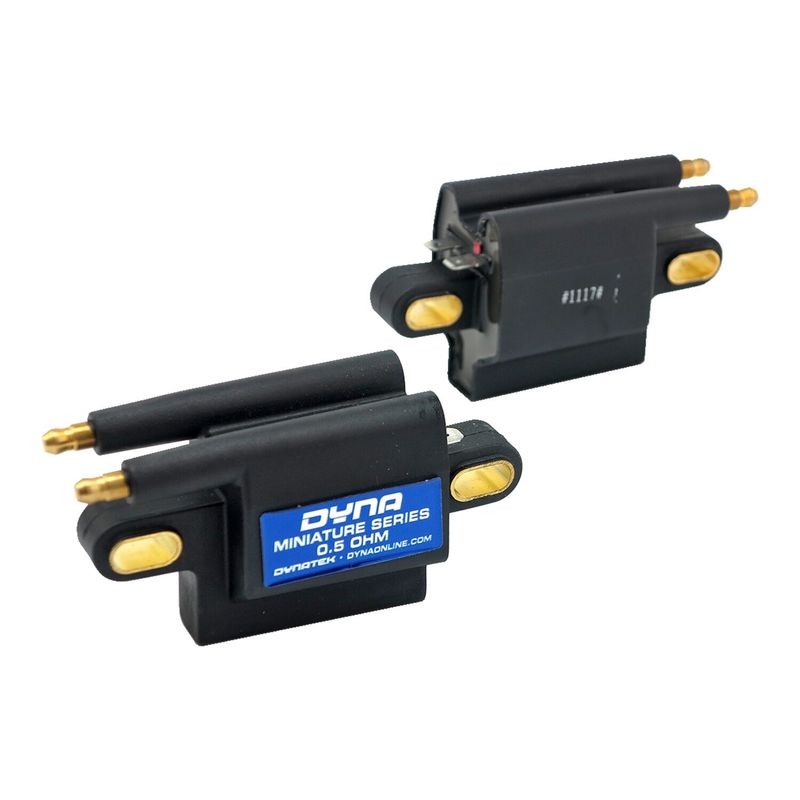 Tändspole Dynatek Dyna Miniature 12V 0.5 dubbel enkel Twin Cam models in custom (2-pack)