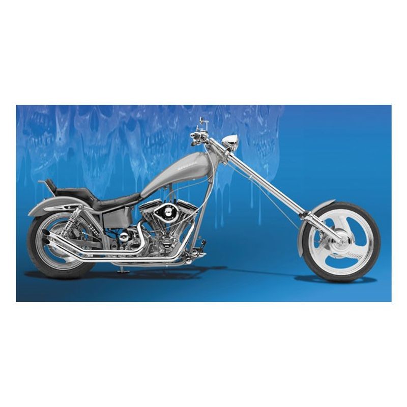 Avgasrör Paughco Upswept rak krom XL Sportster 80-85