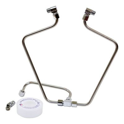 Oljeslang Paughco Old STF dubbel rostfri Shovelhead 66-84