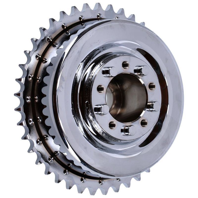 Bromstrumma med drev bak MCS 45" Flathead krom 45" WL models