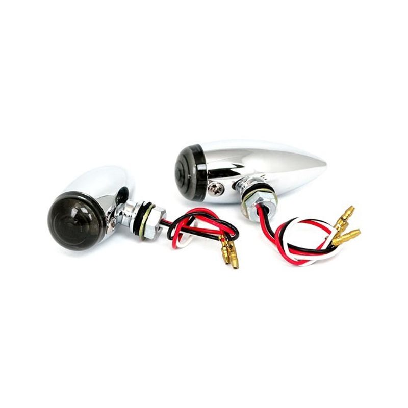 Baklykta MCS Micro LED krom/rökfärgad