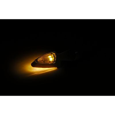 Blinkers LED MCS Peak svart hus klar lins universal