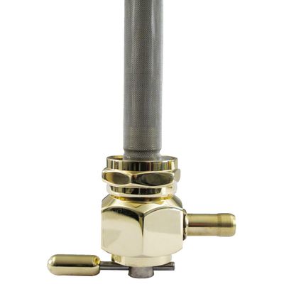 Bensinkran Pingel Power-Flo mässing Big Twin, XL Sportster 75-06