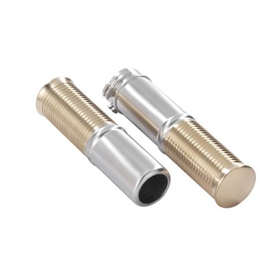Handtag styre Kustom Tech FL satin aluminium mässing 74-22