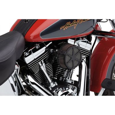 Luftfiltersats Cobra 606-0102-04B Spoke svart Softail 01-15