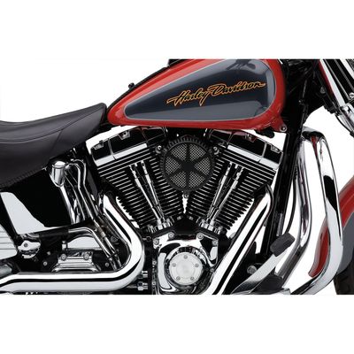 Luftfiltersats Cobra 606-0102-04B Spoke svart Softail 01-15