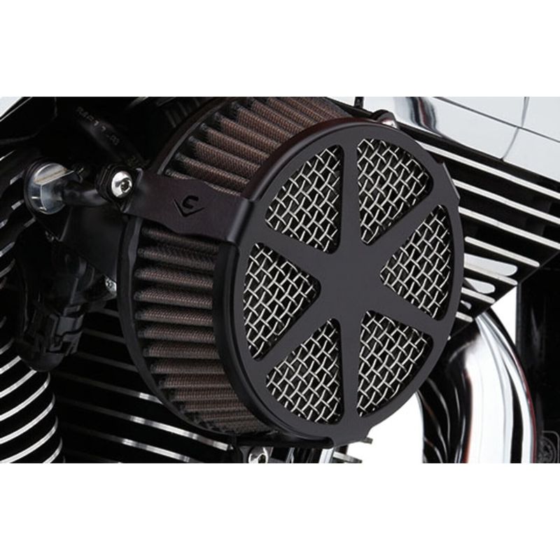 Luftfiltersats Cobra 606-0102-04B Spoke svart Softail 01-15