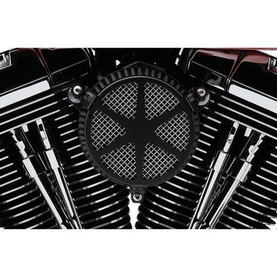 Luftfiltersats Cobra 606-0102-04B Spoke svart Softail 01-15