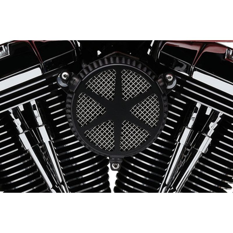Luftfiltersats Cobra 606-0102-04B Spoke svart Softail 01-15