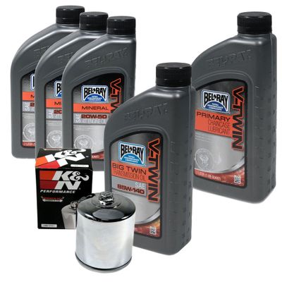 Servicekit Twin-Cam Bel-Ray Syntet (3L, Krom)