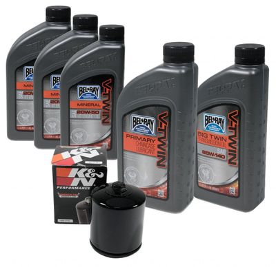 Servicekit Twin-Cam Bel-Ray Syntet (3L, Svart)