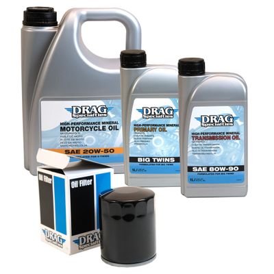 Servicekit Twin-Cam Drag Specialties (4L, Svart)