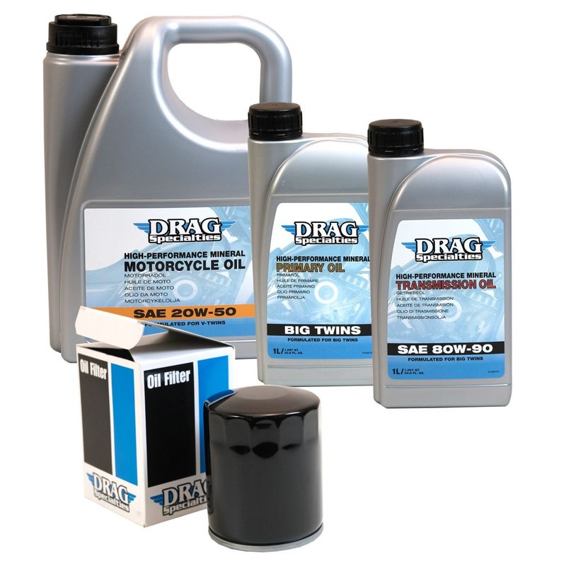 Servicekit Twin-Cam Drag Specialties (4L, Svart)