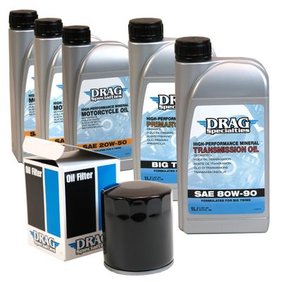 Servicekit Evo Drag Specialties (3L, Svart)