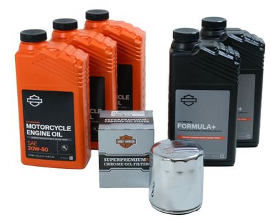 Servicekit Twin-Cam Harley-Davidson SYN3 (4L, Krom)