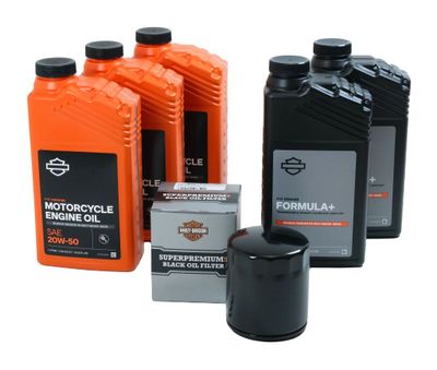 Servicekit Twin-Cam Harley-Davidson SYN3 (4L, Svart)