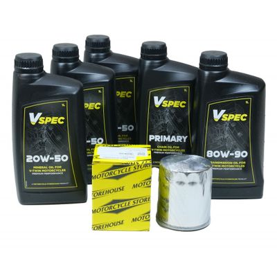 Servicekit Twin-Cam MCS Syntet (4L, Krom)