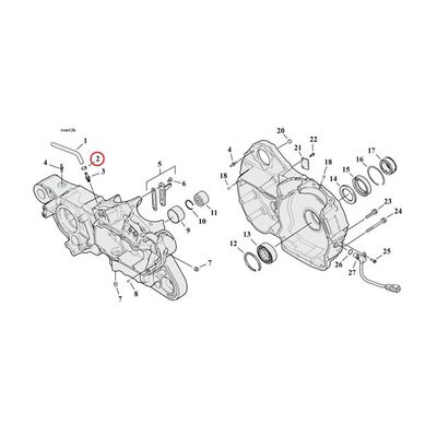 Klammer MCS ID 11/16 17.53 förzinkad FLT/Touring 84-86 (10-pack)