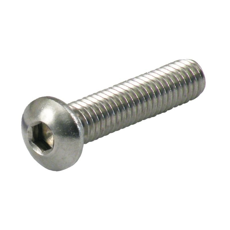 Insexskruv UNC 5/16-18x1-1/2, 38 mm, kullrig skalle, rostfri