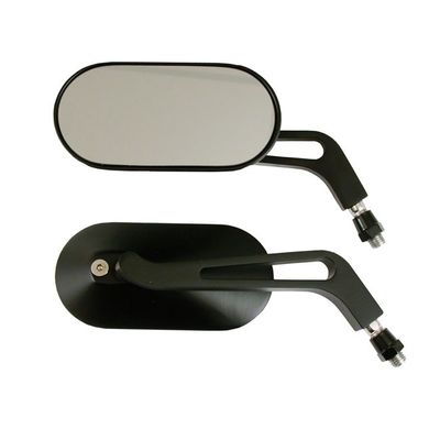 Spegel MCS Oval aluminium svart