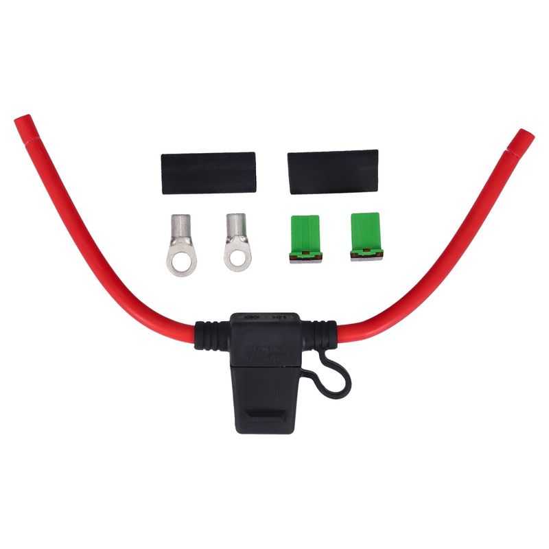 Batterikabel med 40A säkring Motogadget mo.unit 8.4 mm²