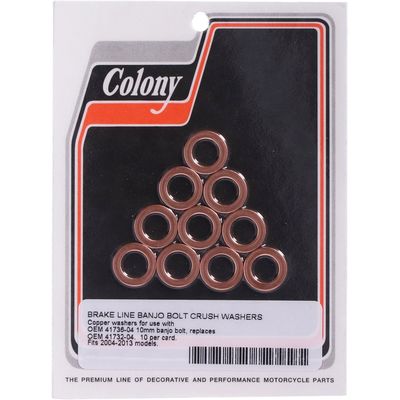 Bricka tätning Colony 10mm various XL Sportster 04-13 (10-pack)