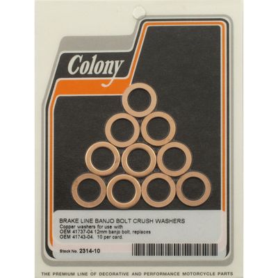 Bricka tätning Colony 12mm XL Sportster 04-13 (10-pack)