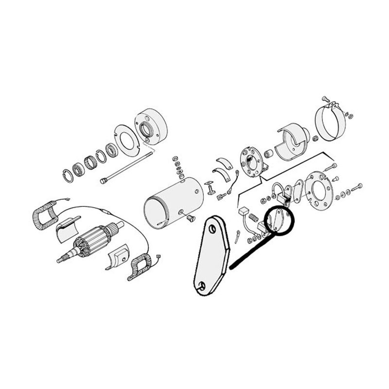Isolator borstplatta generator Cycle Electric