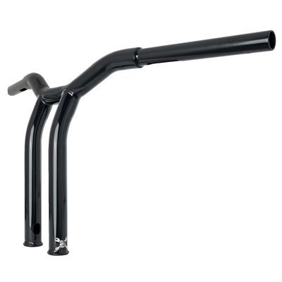 Styre Burly Dominator T-bar 1-1/4" 12" H-D mech. or e-throttle with blanksvart