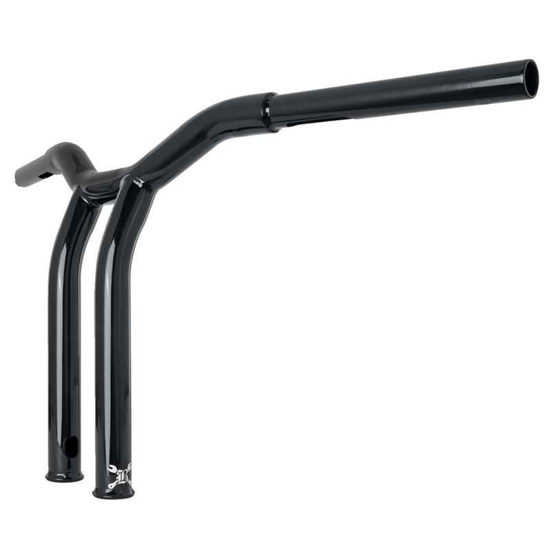 Styre Burly Dominator T-bar 1-1/4" 12" H-D mech. or e-throttle with blanksvart