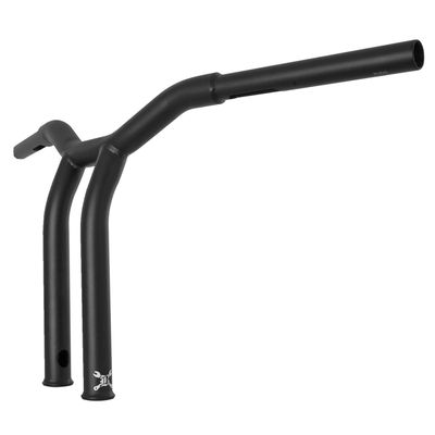 Styre Burly Dominator T-bar 1-1/4" 12" H-D mech. or e-throttle with mattsvart