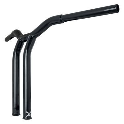 Styre Burly Dominator T-bar 1-1/4" 14" H-D mech. or e-throttle with blanksvart