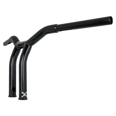 Styre Burly Dominator T-bar 1-1/4" 10" H-D mech. or e-throttle with blanksvart