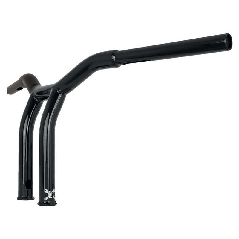 Styre Burly Dominator T-bar 1-1/4" 10" H-D mech. or e-throttle with blanksvart